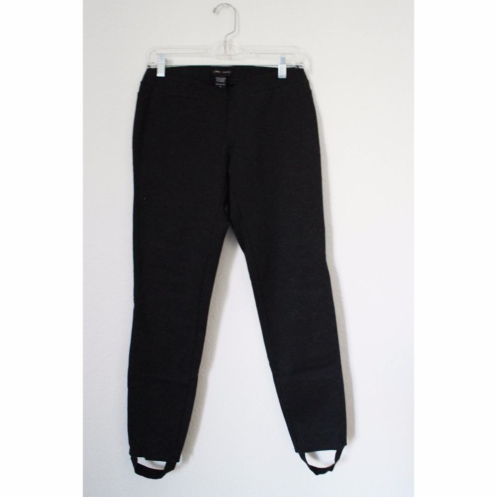 New York & Company Gray Step on Zippers Leggings S